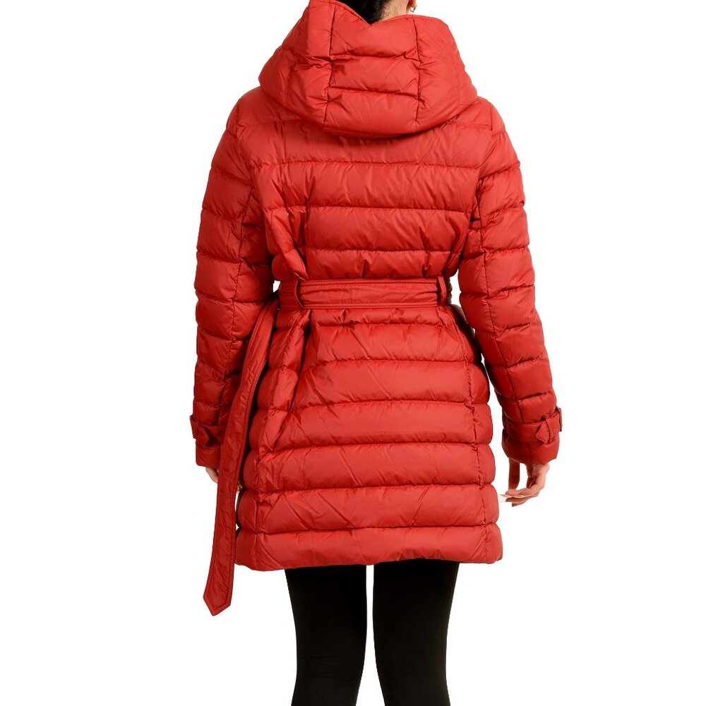 Burberry Women's "WITLEY" Red Quilted Double Breasted Down Jacket US L IT 44 - Picture 3 of 6